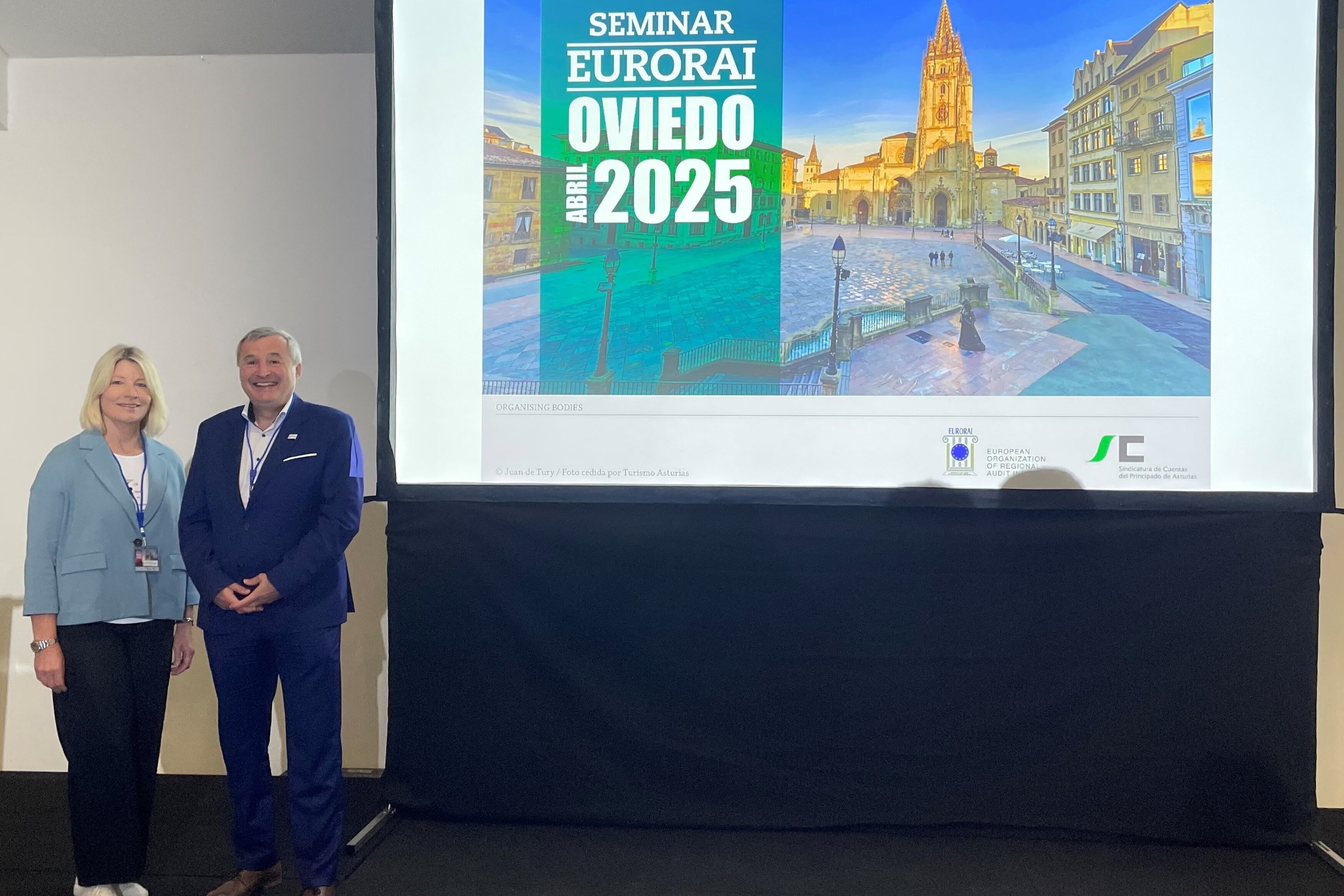 LRH Direkor und Stellvertretende Direktorin beim Seminar in Oviedo